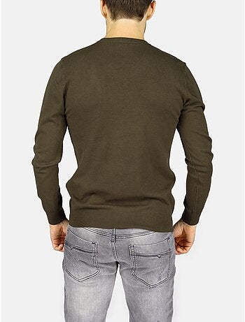 Elegante trui met V-hals - Kenzarro