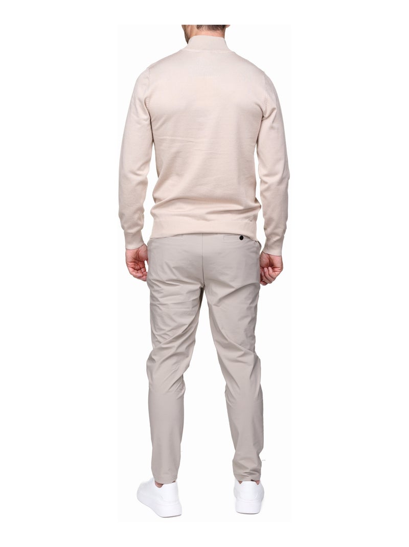 Elegante trui met vrachtwagenchauffeurskraag - Frilivin Grijs - Kiabi