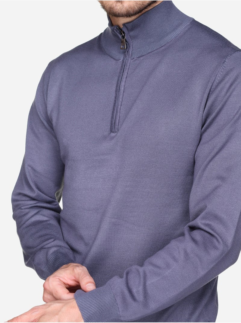 Elegante trui met vrachtwagenchauffeurskraag - Frilivin Indigo - Kiabi