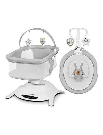 Elektrische 360° babyschommel LIONELO Bella – Lichtgewicht – 12 melodieën – 6 standen