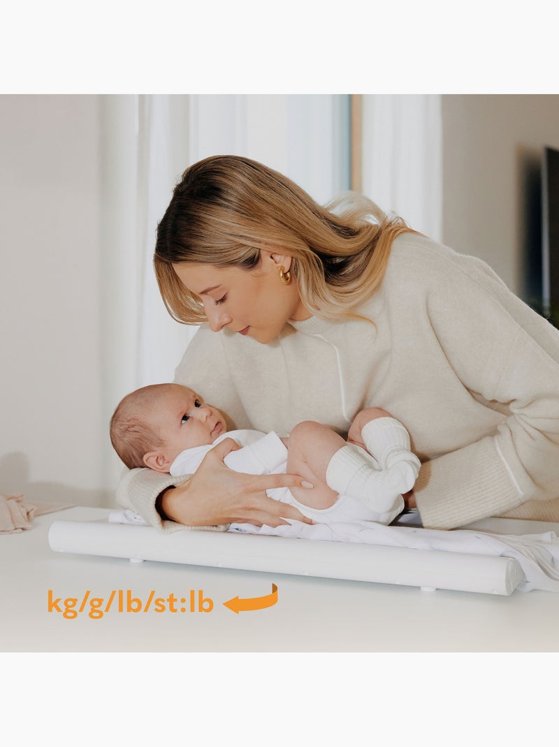Elektronische babyweegschaal LIONELO – Tot 20 kg – Tarrafunctie – Geheugen van de laatste meting Wit - Kiabi