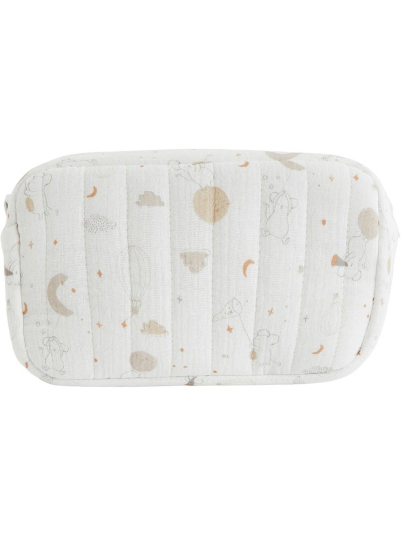 Eliah baby toilettas van katoenen gaas. Ecru - Kiabi