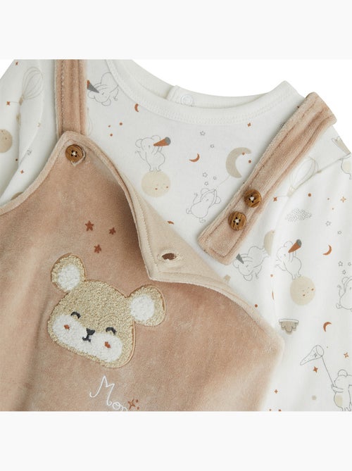 Eliah babyfluwelen tuinbroek en t-shirt set - Kiabi Eliah babyfluwelen tuinbroek en t-shirt set - Kiabi
