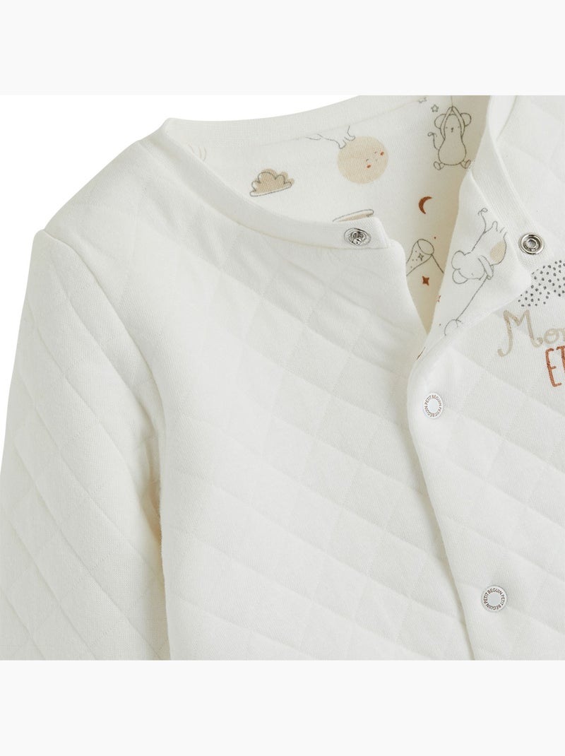 Eliah fleece babyvestje Ecru - Kiabi