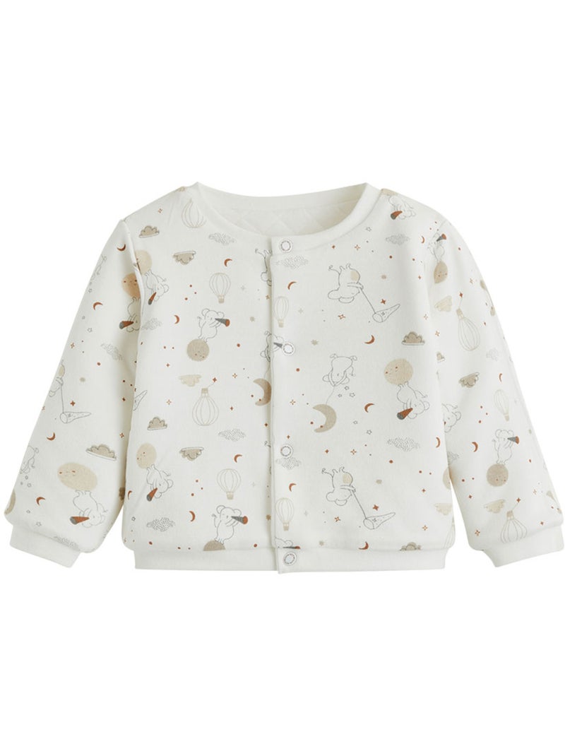 Eliah fleece babyvestje Ecru - Kiabi