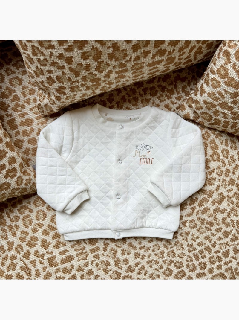 Eliah fleece babyvestje Ecru - Kiabi