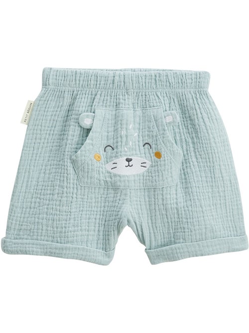 Elio baby set: t-shirt en short van katoenen gaas. - Kiabi