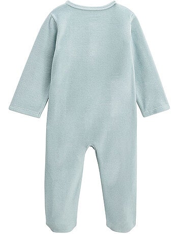 Elio babyvelours pyjama met brugopening