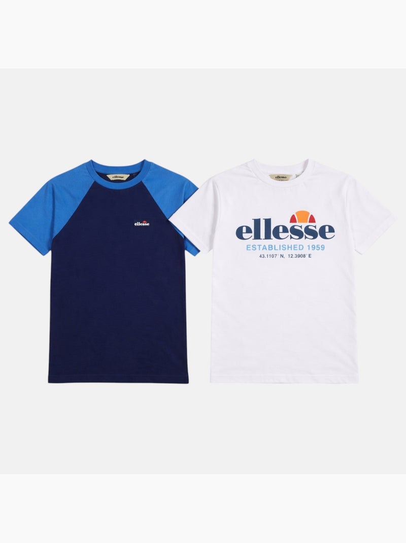 Ellesse - 2 T-shirts avec Pantalon de jogging Bleu marine - Kiabi