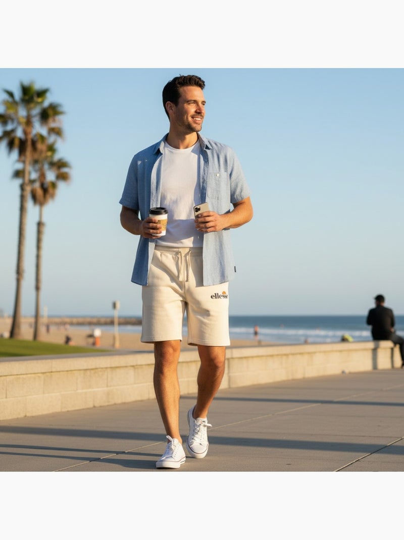 Ellesse - Bermuda  heren S tot XXL Ecru - Kiabi