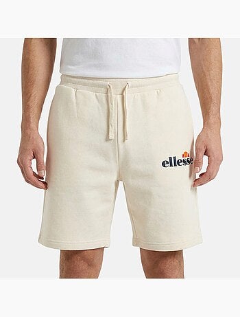 Ellesse - bermuda molletonné taille élastique à cordon, coupe droite