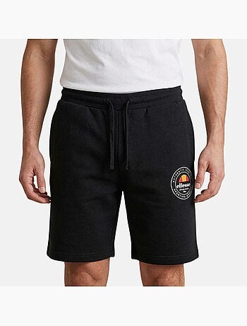 Ellesse - bermuda molletonné taille élastique à cordon, coupe droite