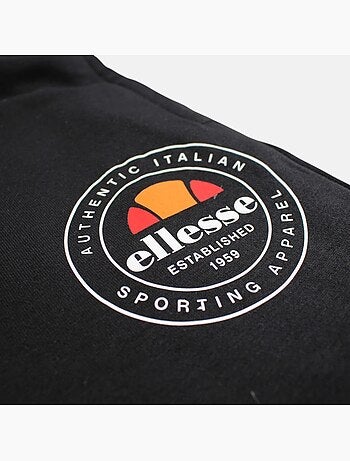 Ellesse - bermuda molletonné taille élastique à cordon, coupe droite