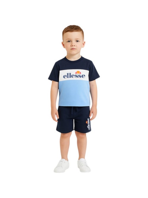 Ellesse - Ensemble 3 pièces t-shirt manches courtes short et sac à imprimé - Kiabi