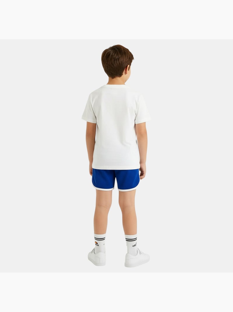 Ellesse - Ensemble 3 pièces t-shirt short et chaussettes enfant à imprimé Bleu - Kiabi