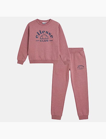 Ellesse - Ensemble sweat et pantalon jogging fille à imprimé