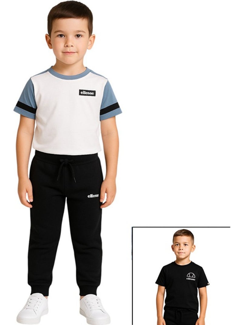 Ellesse - lot de 2 t-shirts manches courtes et jogging Blanc - Kiabi