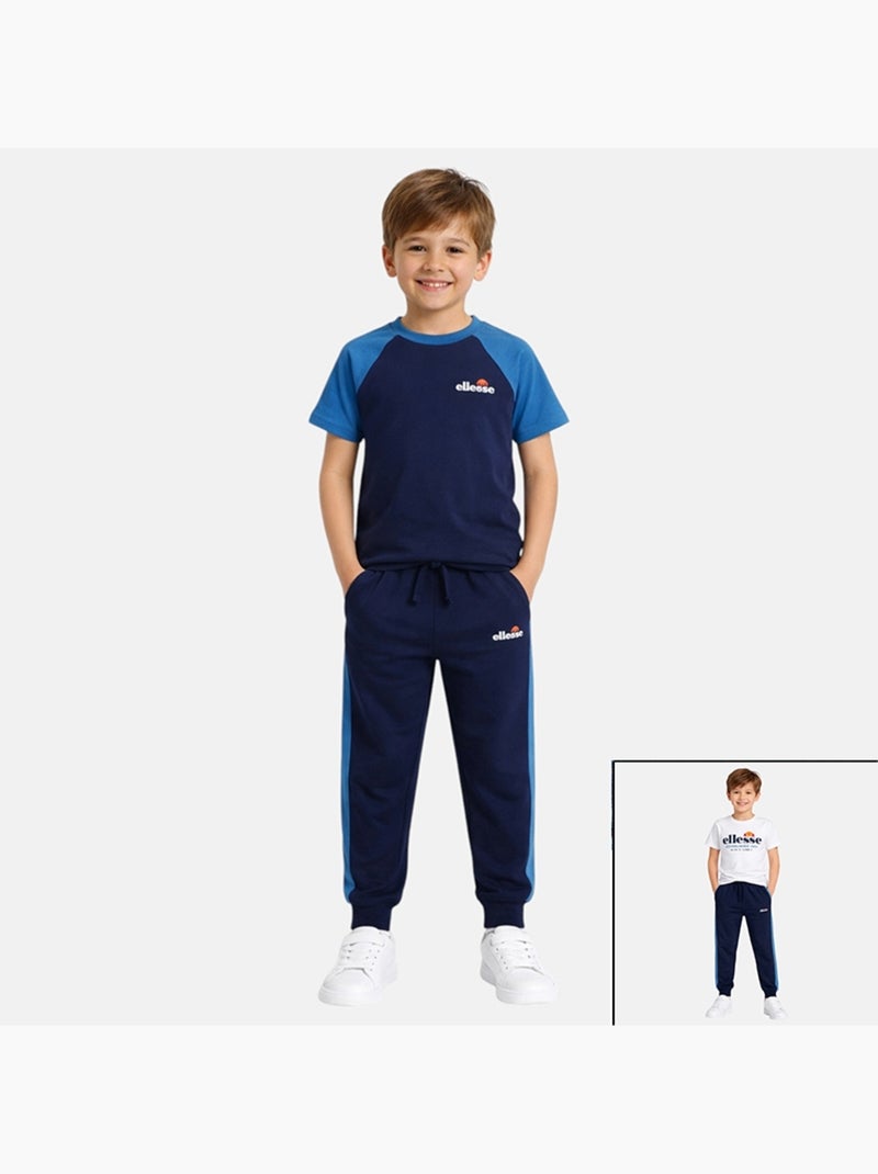 Ellesse - lot de 2 t-shirts manches courtes et pantalon de jogging Bleu marine - Kiabi