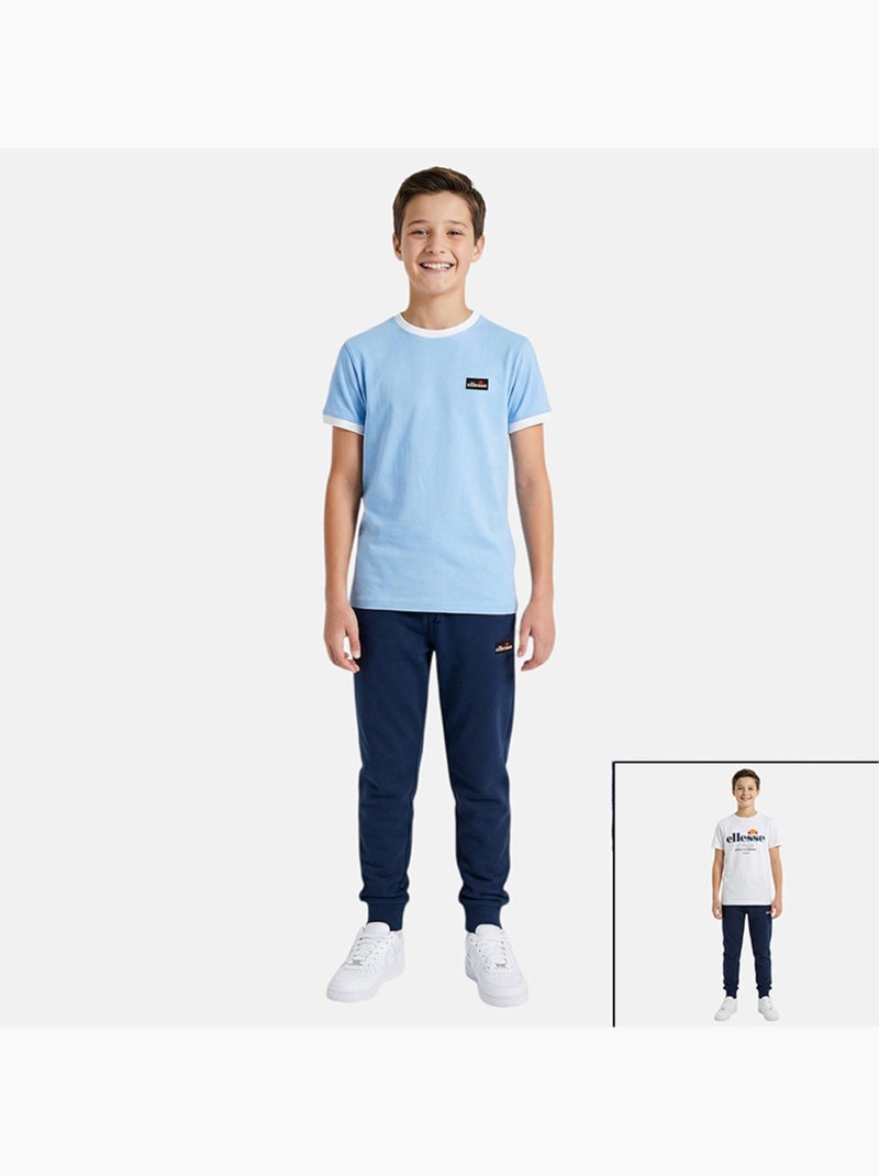 Ellesse - lot de 2 t-shirts manches courtes et pantalon de jogging Bleu - Kiabi