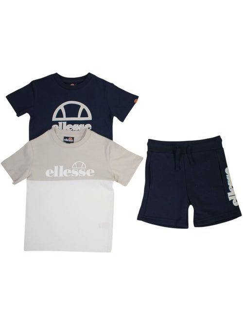Ellesse - lot de 2 t-shirts manches courtes et short - Kiabi Ellesse - lot de 2 t-shirts manches courtes et short - Kiabi