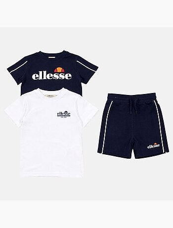 Ellesse - lot de 2 t-shirts manches courtes et short