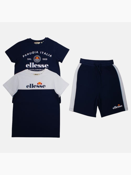 Ellesse - lot de 2 t-shirts manches courtes et short - Kiabi