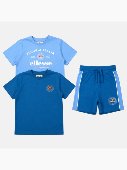 Ellesse - lot de 2 t-shirts manches courtes et short - Kiabi