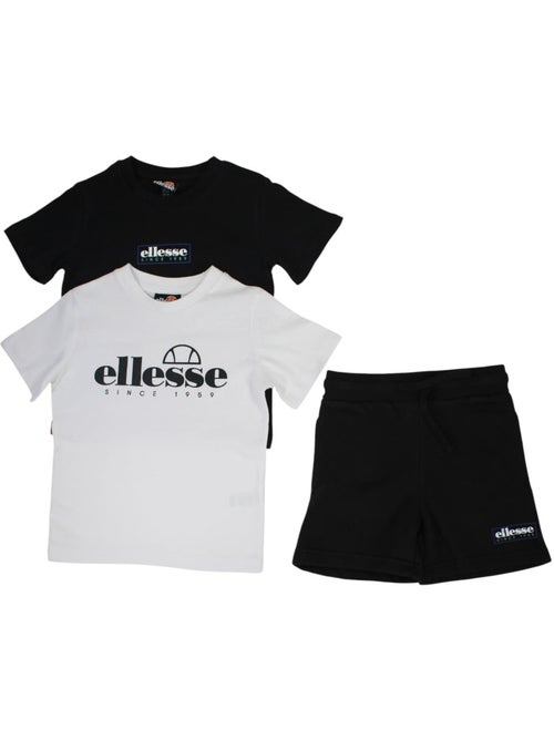 Ellesse - lot de 2 t-shirts manches courtes et short - Kiabi Ellesse - lot de 2 t-shirts manches courtes et short - Kiabi