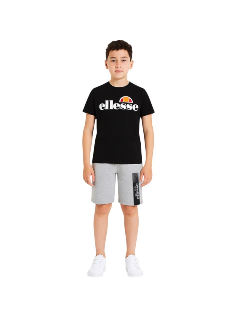 Ellesse - Pack 2 T-shirts en short jongen bedrukt Zwart - Kiabi