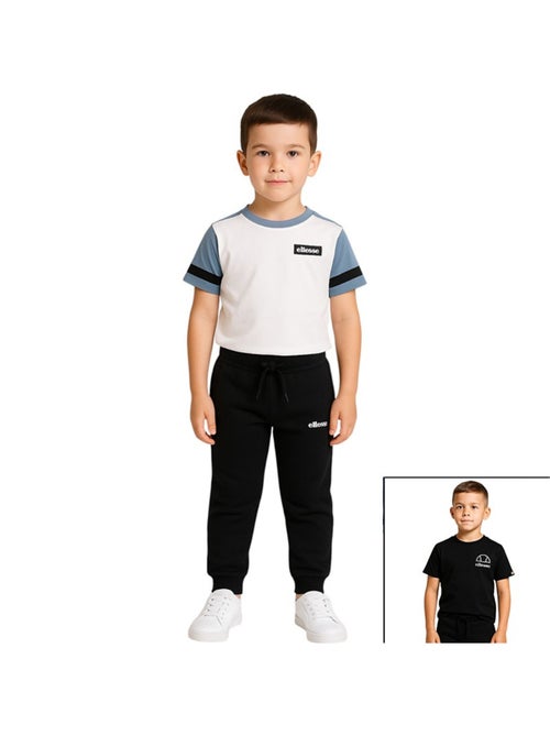 Ellesse - Pack 2 t-shirts et 1 pantalon jogging garçon à imprimé - Kiabi