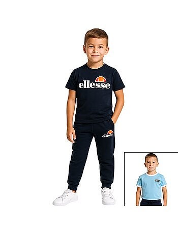 Ellesse - Pack 2 t-shirts et 1 pantalon jogging garçon à imprimé