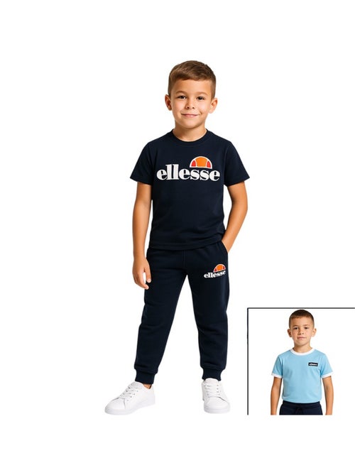 Ellesse - Pack 2 t-shirts et 1 pantalon jogging garçon à imprimé - Kiabi