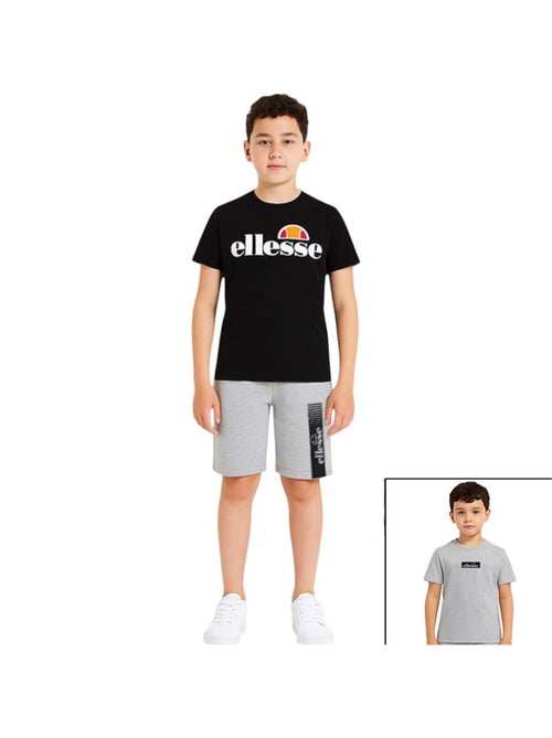 Ellesse - Pack 2 t-shirts et short garçon à imprimé - Kiabi