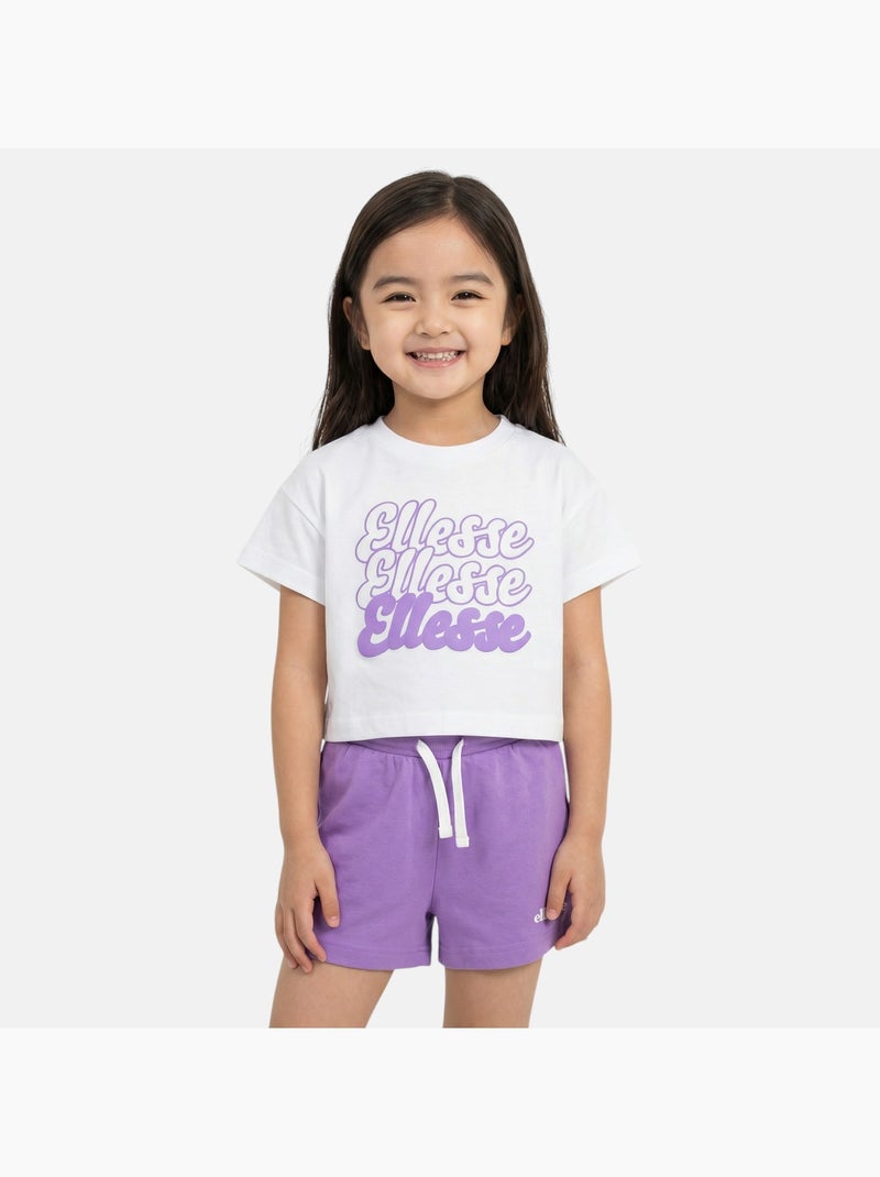 Ellesse - Pack de 2 T-shirts et short Fille Violet - Kiabi