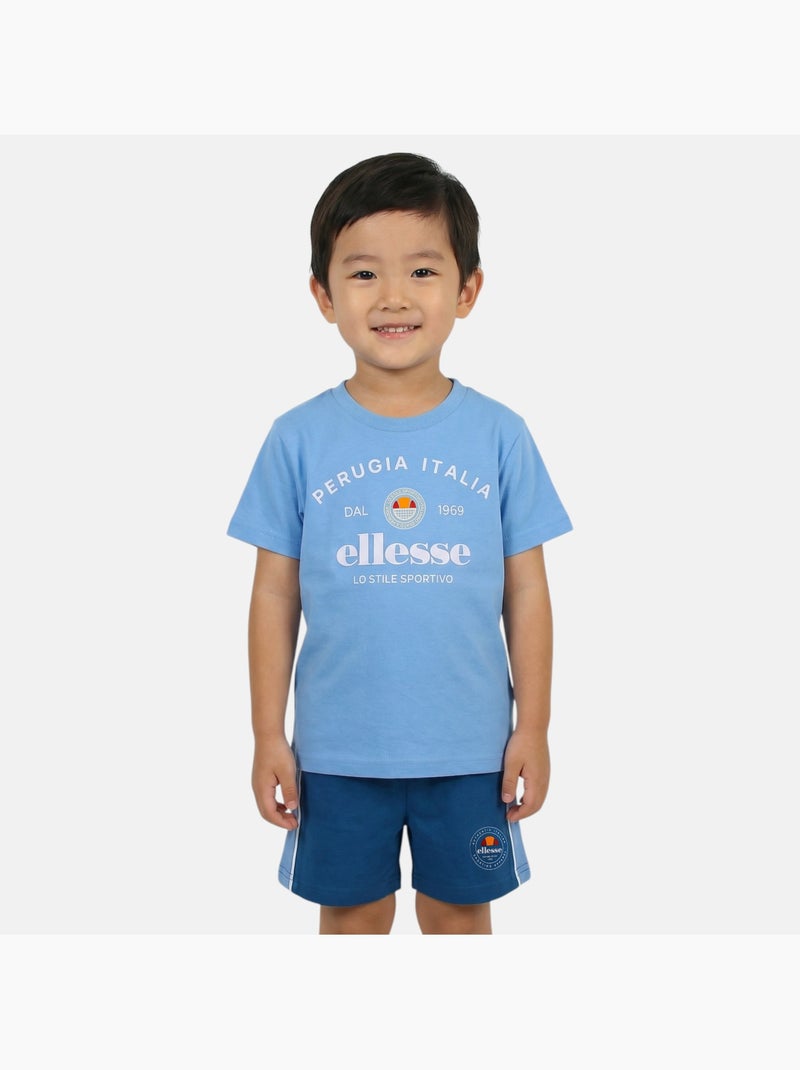 Ellesse - Pack van 2 T-shirts en short  jongen Blauw - Kiabi