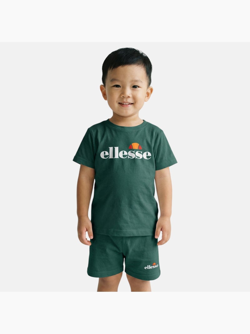 Ellesse - Pack van 2 T-shirts en short  jongen Groen - Kiabi