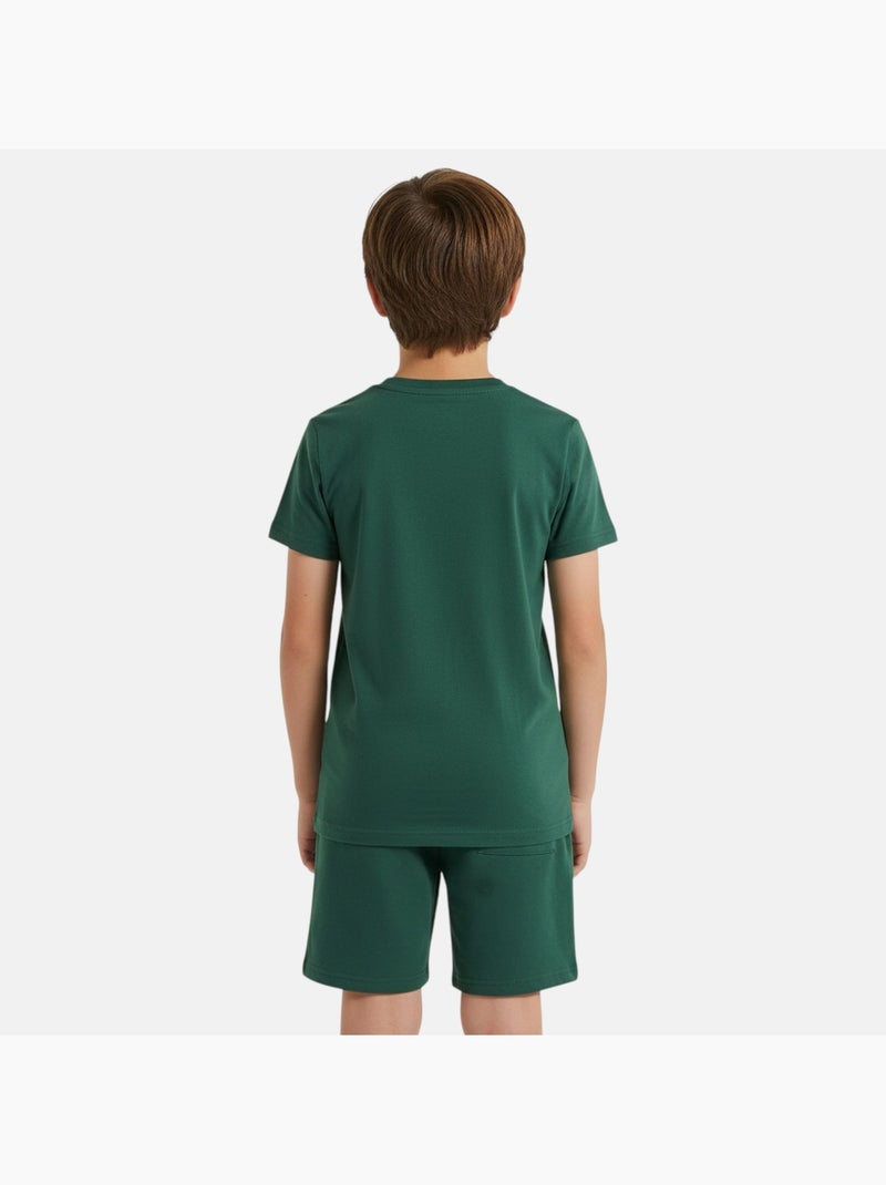 Ellesse - Pack van 2 T-shirts en short  jongen Groen - Kiabi