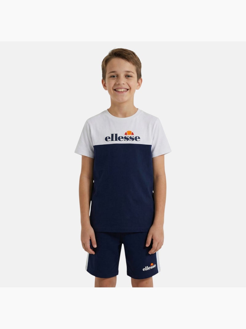 Ellesse - Pack van 2 T-shirts en short  jongen Marineblauw - Kiabi