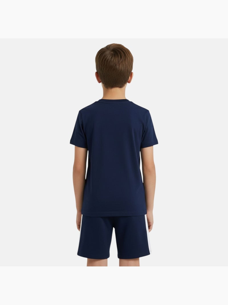Ellesse - Pack van 2 T-shirts en short  jongen Marineblauw - Kiabi