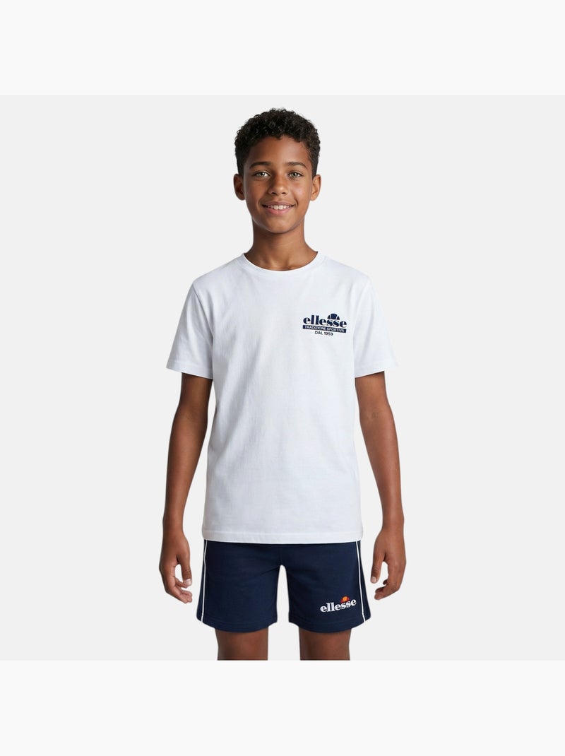 Ellesse - Pack van 2 T-shirts en short  jongen Marineblauw - Kiabi