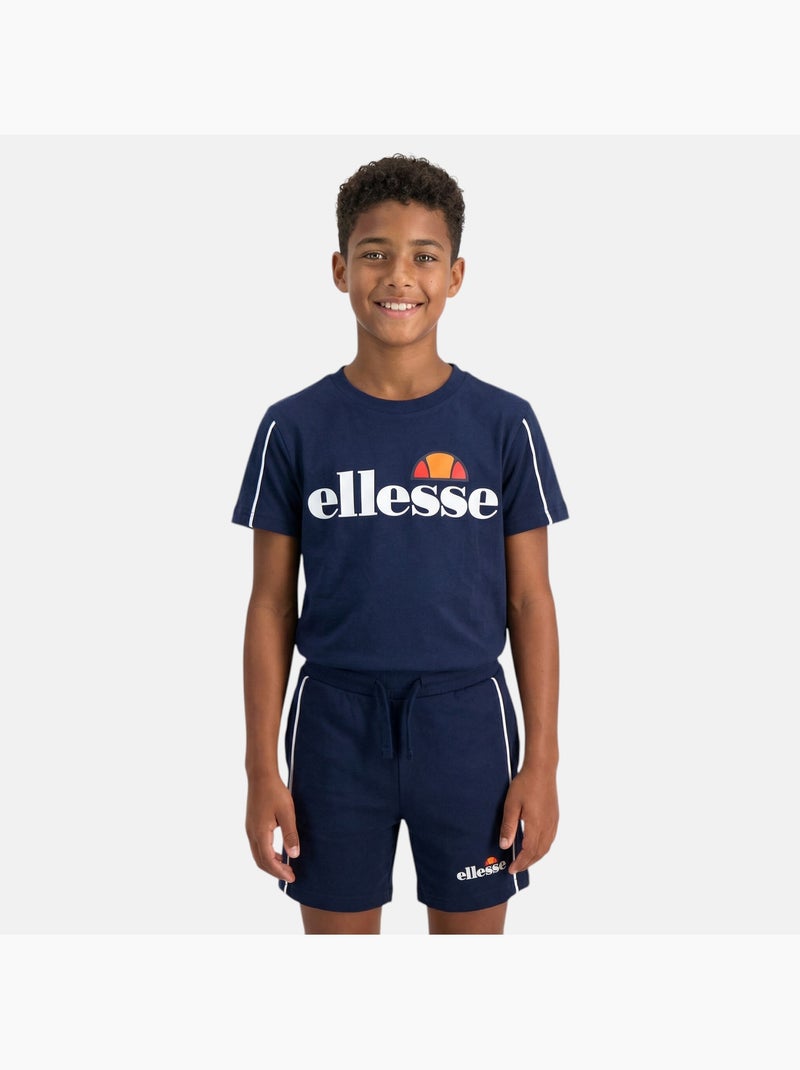 Ellesse - Pack van 2 T-shirts en short  jongen Marineblauw - Kiabi