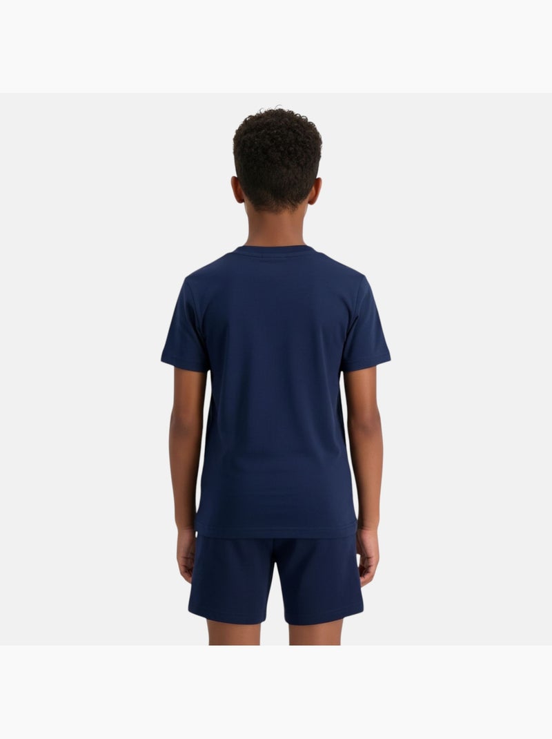 Ellesse - Pack van 2 T-shirts en short  jongen Marineblauw - Kiabi