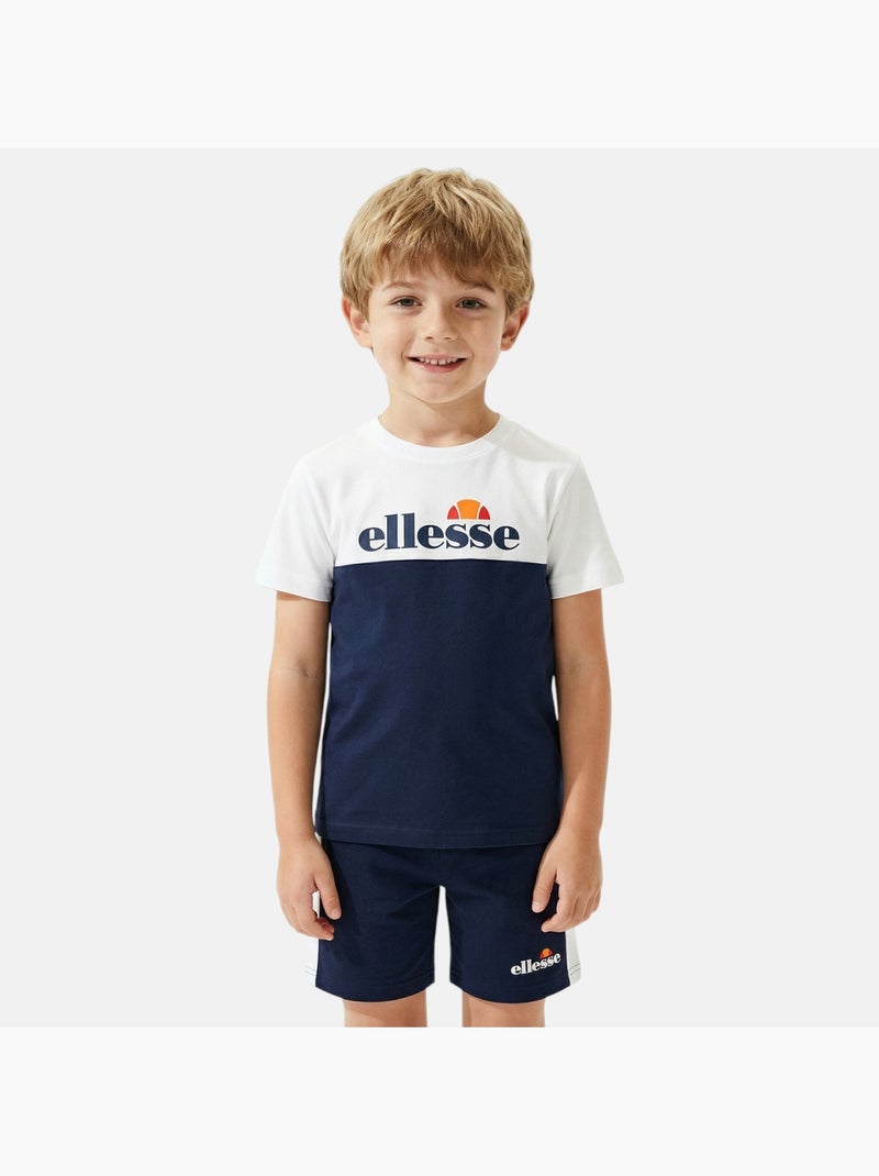 Ellesse - Pack van 2 T-shirts en short  jongen Marineblauw - Kiabi