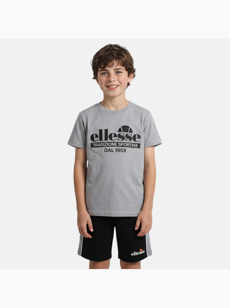 Ellesse - Pack van 2 T-shirts en short  jongen Zwart - Kiabi