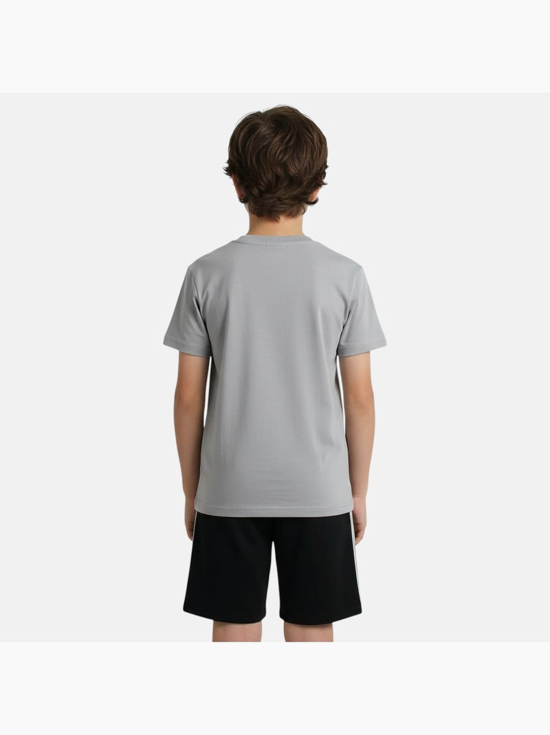 Ellesse - Pack van 2 T-shirts en short  jongen Zwart - Kiabi