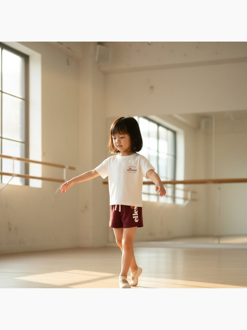 Ellesse - Pack van 2 T-shirts en short  meisje Bordeaux - Kiabi