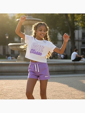 Ellesse - Pack van 2 T-shirts en short meisje