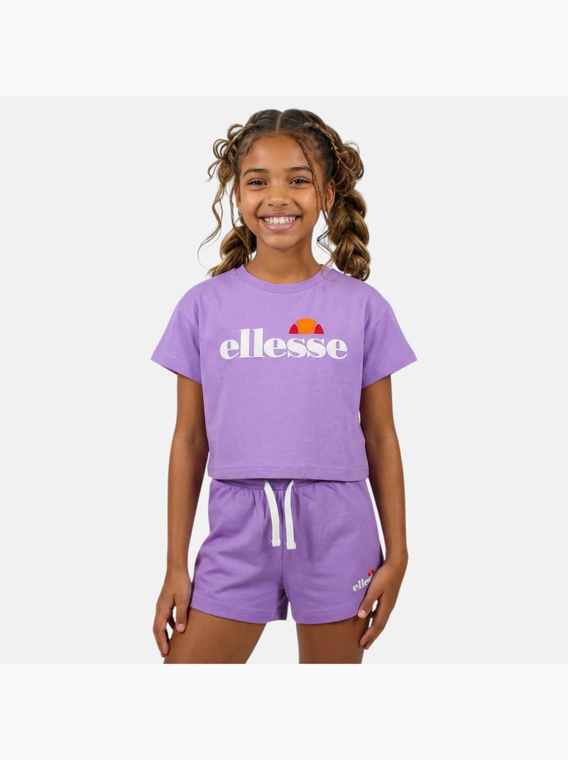 Ellesse - Pack van 2 T-shirts en short  meisje Paars - Kiabi