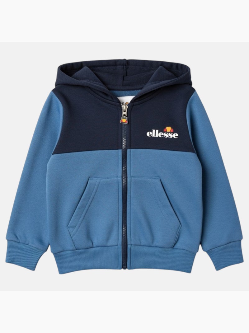 Ellesse - Set 3-delig T-shirt, jas met capuchon en joggingbroek jongen bedrukt Blauw - Kiabi