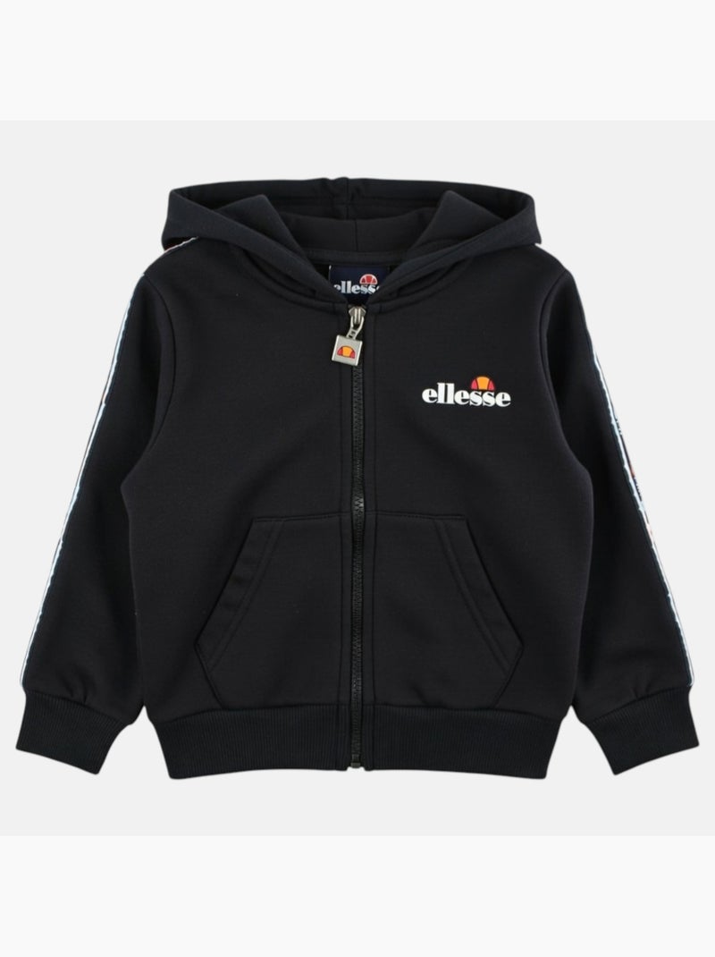 Ellesse - Set 3-delig T-shirt korte mouwen, jas met capuchon en joggingbroek jongen bedrukt Zwart - Kiabi